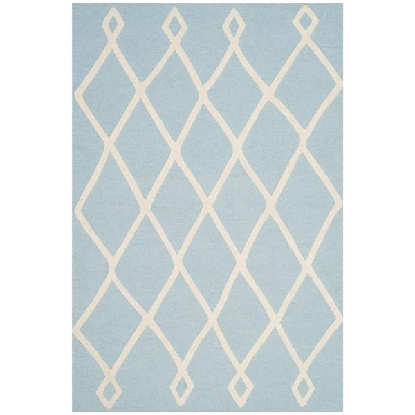 Safavieh Kids Hand Tufted Rectangle Rug, Mint and Ivory - 4 x 6 ft. SFK906M-4